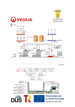 Imagen Visualización Pantalla Caldera de Biomasa